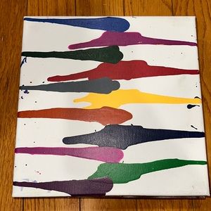 Handmade Art Pain Pouring 11X11 Canvas